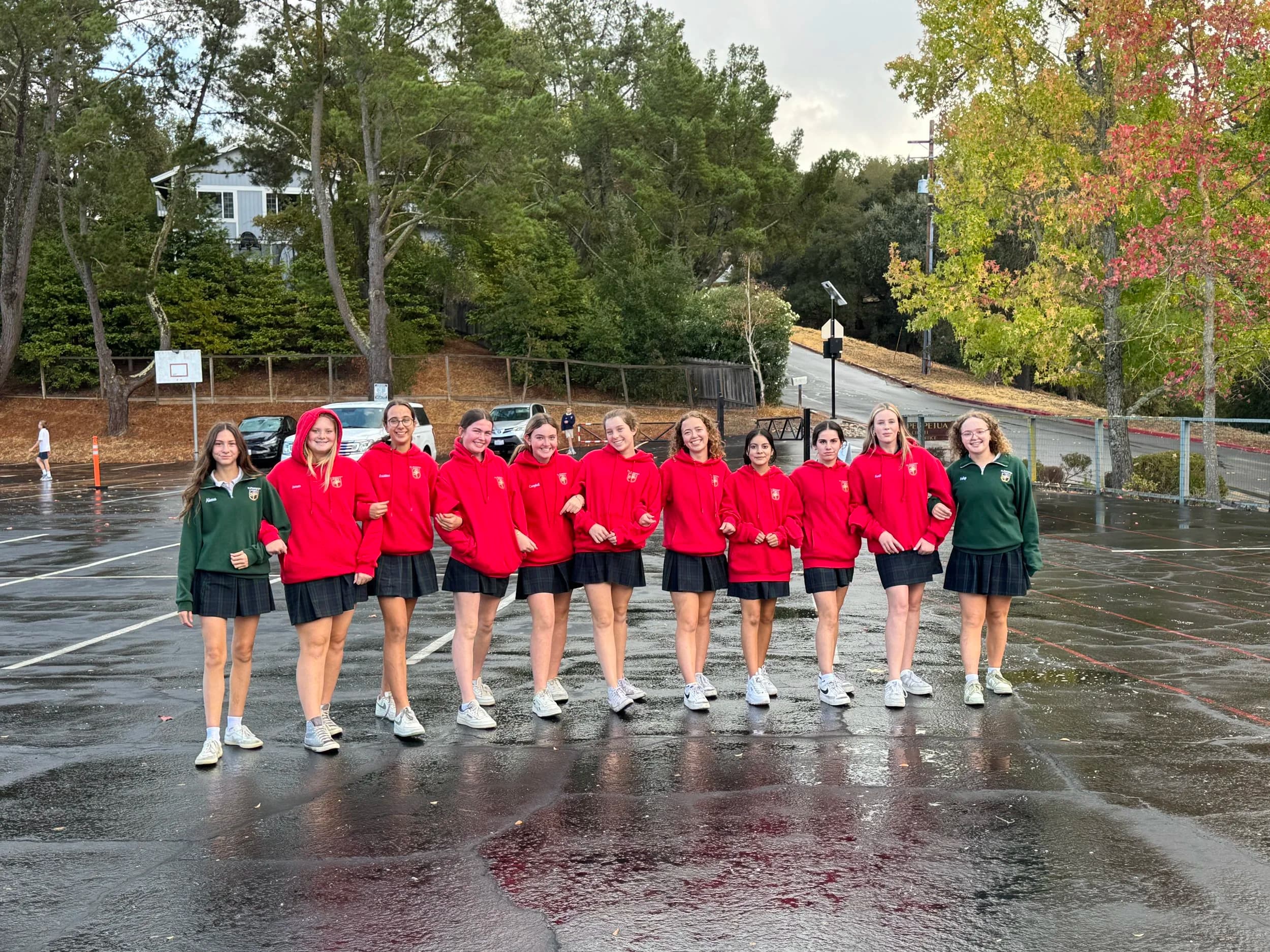 Student group photo from a school event