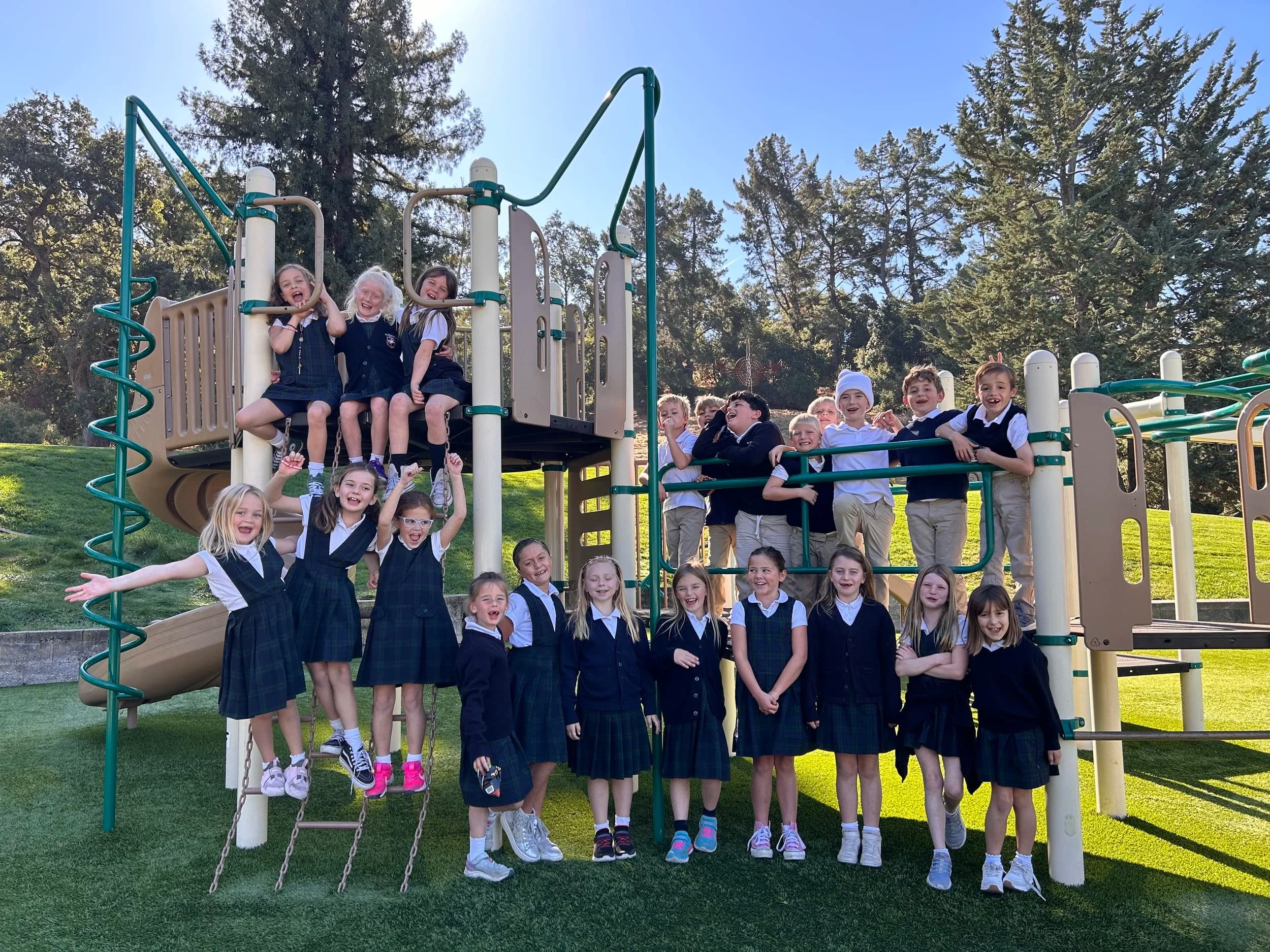 Large group classroom photo at St. Perpetua